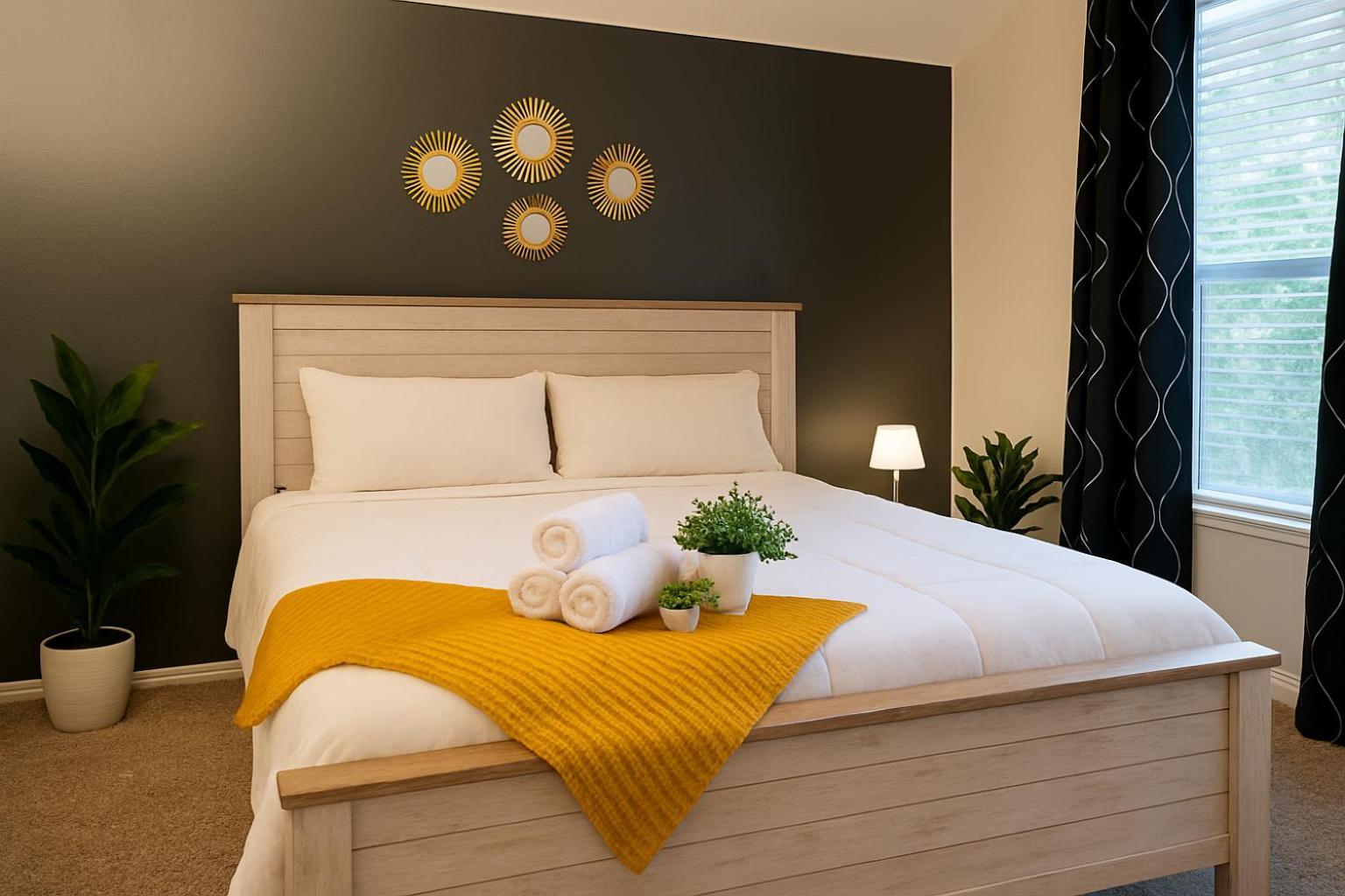 Work, Play & Stay King Bed With Foosball! Aubrey Exteriör bild